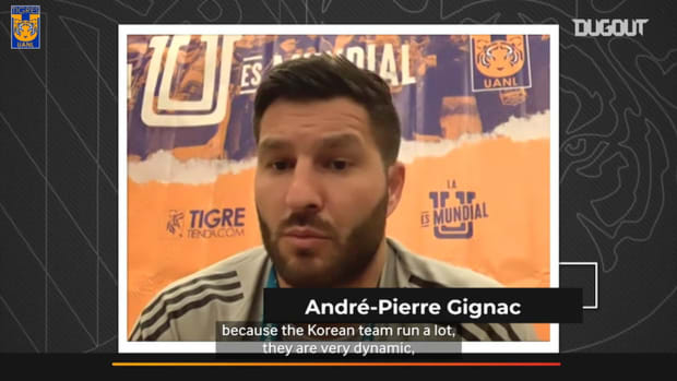 Gignac and Lucas Hernández chat ahead of the FIFA Club World Cup